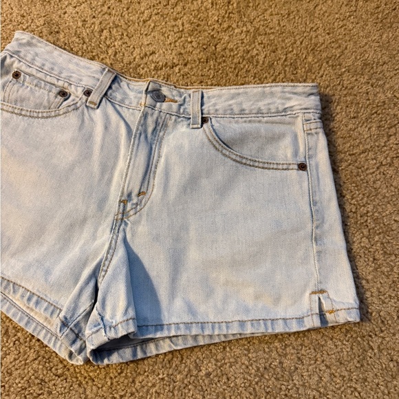 Levi's Blue Jean Shorts Relaxed Fit Cuffed Hem - Picture 2 of 8